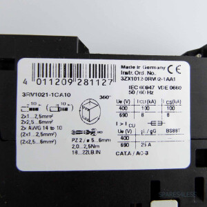 Siemens Leistungsschalter 3RV1021-1CA10 GEB