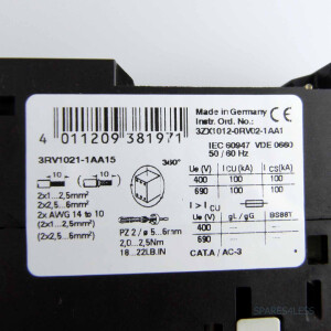 Siemens Leistungsschalter 3RV1021-1AA15 GEB