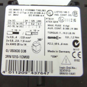 Siemens Auswertegerät 3RN1010-1CM00 GEB