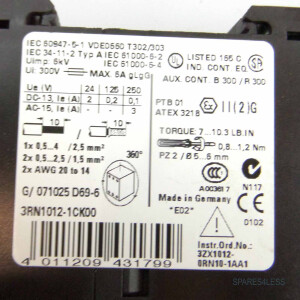 Siemens Auswertegerät 3RN1012-1CK00 GEB