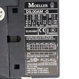 Moeller Leistungsschütz DIL00AM-G 24VDC GEB