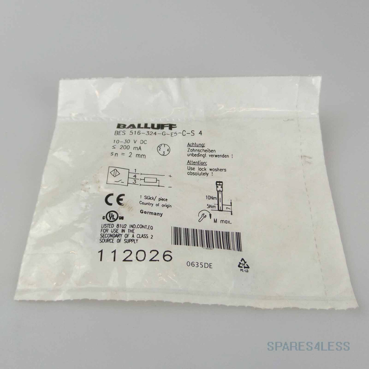 Balluff induktiver Näherungsschalter BES 516-324-G-E5-C