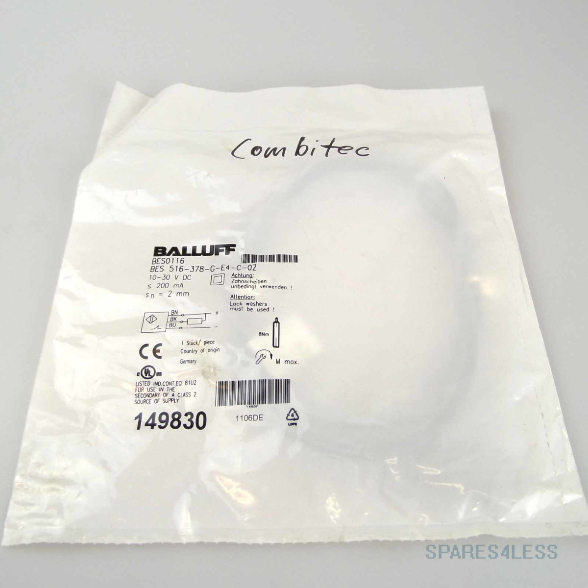 Balluff induktiver Näherungsschalter BES 516-378-G-E4-C
