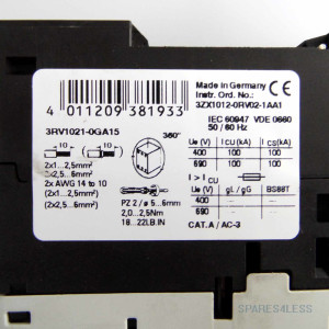Siemens Leistungsschalter 3RV1021-0GA15 GEB