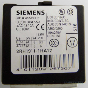 Siemens Hilfsschalterblock 3RH1911-1HA12 GEB