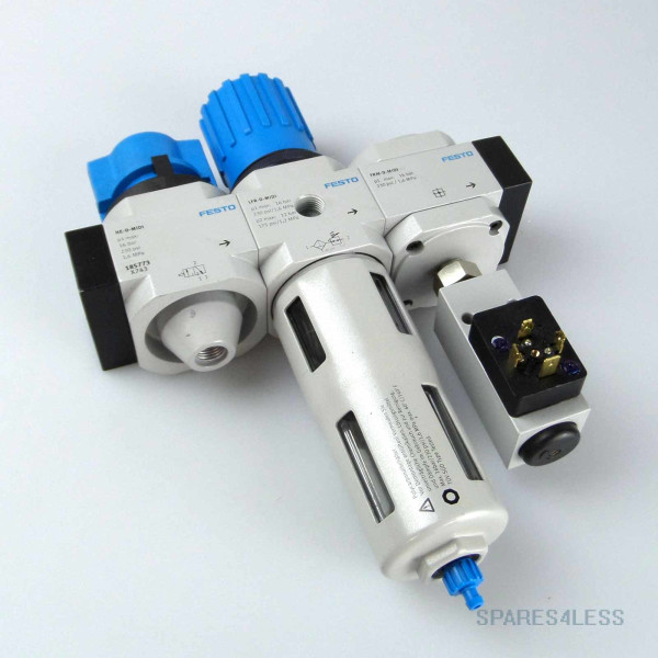 FESTO Wartungseinheit HE-D-Midi / PEV-1/4-B-0D / LFR-D-Midi / FRM-D-Midi GEB