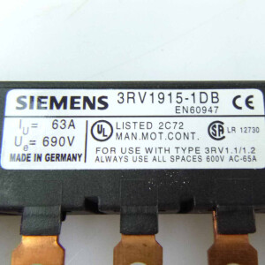 Siemens 3 Phasen Sammelschiene 3RV1915-1DB NOV