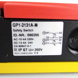 Euchner Sicherheitsriegel TP/GP-AC mit TP3/GP1 Schalter GEB