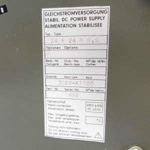 Gossen KONSTANTER Gleichstromversorgung 24K 24R 5,5 GEB