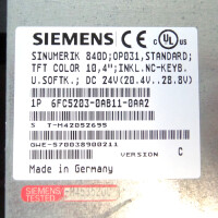 Sinumerik 10,4" Flachbedientafel 6FC5203-0AB11-0AA2 E-Stand:C GEB