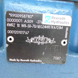 Rexroth Wegeventil 4WRZ 10 W8-50-70/6EG24N9ETK4/D3M / 3DREP 6 C-20=25EG24N9K4/M=00 NOV