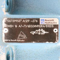 Rexroth Wegeventil 3WEH 16 A7-71/6EG24N9S2K4/B10D3 / 4WE 6 D62/EG24N9K4/B10 NOV