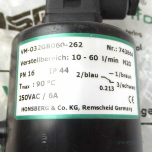 Honsberg Hosco Durchflusswächter VM-032GR060-262 OVP