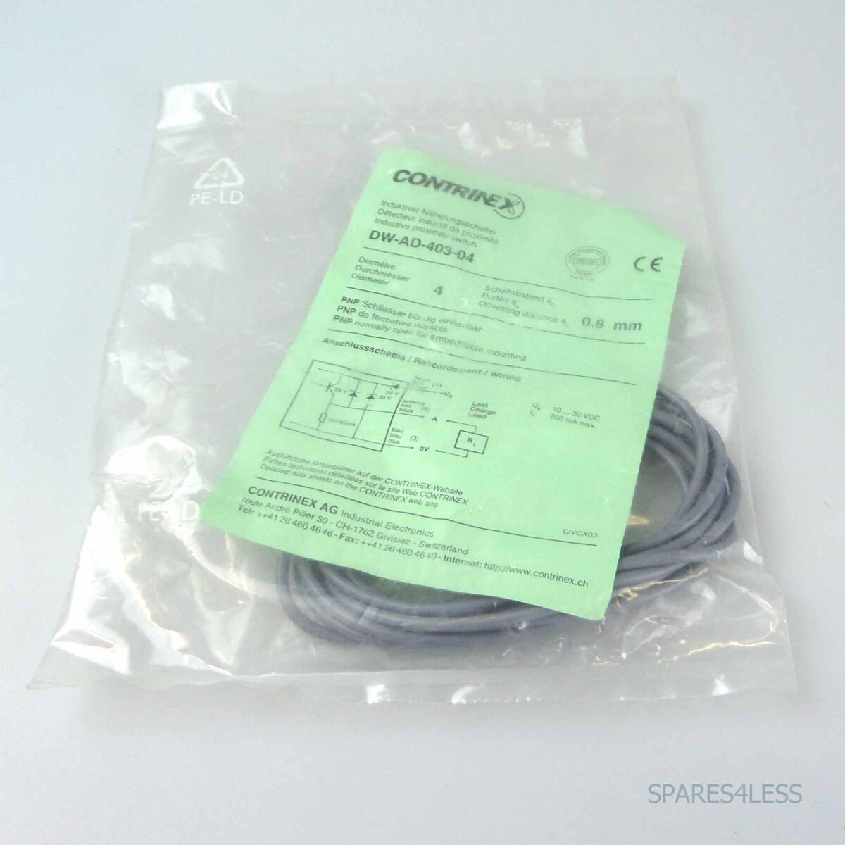 CONTRINEX Induktiver Näherungsschalter DW-AD-403-04 028