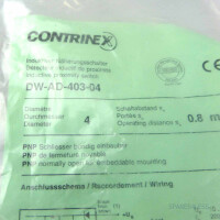 CONTRINEX Induktiver Näherungsschalter DW-AD-403-04 028071 OVP
