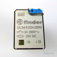 Finder Steckrelais 55.34.9.024.0090 24VDC 5A/250V~ GEB