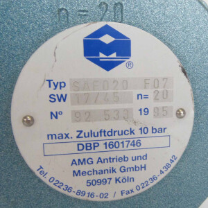 AMG-PESCH Schwenkantrieb SAF020 F07 GEB
