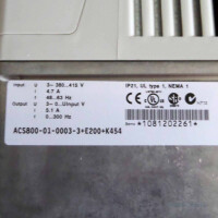 ABB Frequenzumrichter ACS800-01-0003-3+E200+K454 NOV