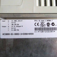 ABB Frequenzumrichter ACS800-01-0003-3+E200+K454 NOV #K2