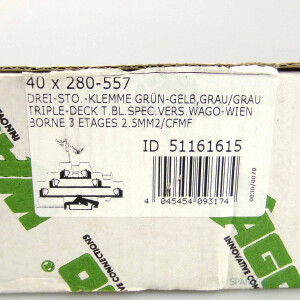 WAGO Dreistockklemme 280-557 (40Stk.) OVP