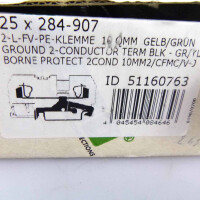 WAGO 2-Leiter-Schutzleiterklemme 284-907 (25Stk.) OVP