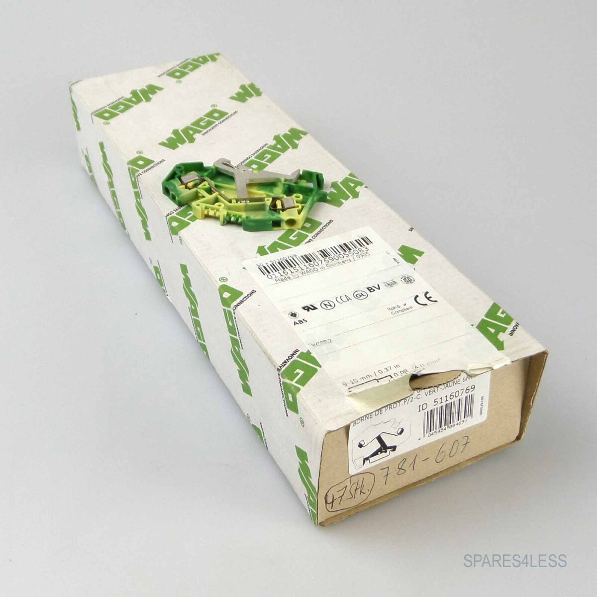 WAGO 2-Leiter-Schutzleiterklemme 781-607 (47Stk.) OVP