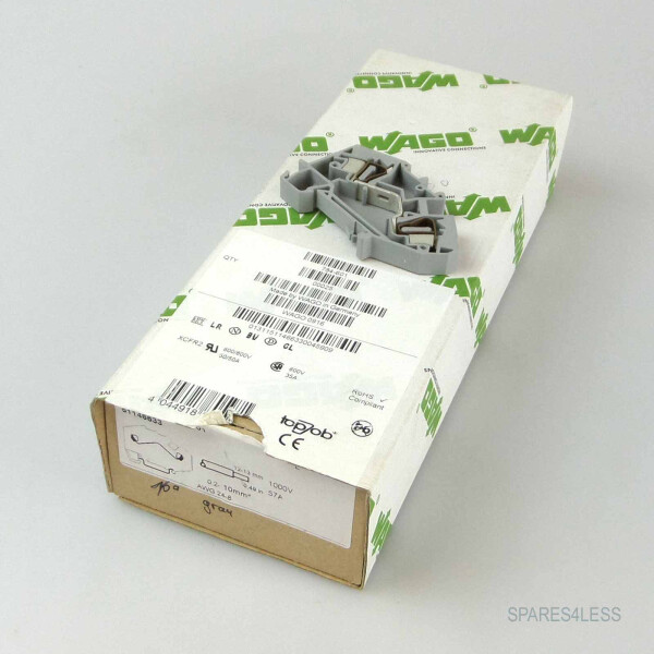 WAGO Durchgangsklemme 0,2-10mm2 grau 784-601 (12Stk.) OVP