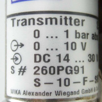 WIKA Druckmessumformer / Transmitter S-10-F-SBD-HD-ZGA4ZAZ-ZZZ OVP