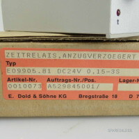 E.Dold & Söhne KG Zeitrelais E09905.81 DC24V 0,15-3S OVP
