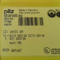 Pilz Kontakterweiterungsblock PZE X4P 24VDC 4n/o 777585 GEB