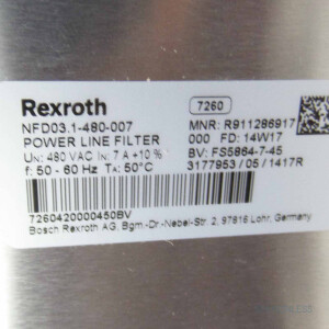 Rexroth INDRAMAT Netzfilter NFD03.1-480-007 R911286917 OVP