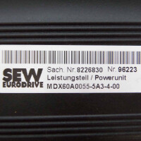 SEW Frequenzumrichter Movidrive MDV60A0055-5A3-4-00 8264856 GEB