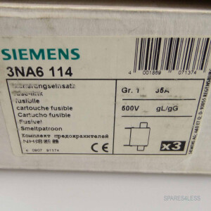 Siemens NH-Sicherungseinsatz 3NA6114 (3Stk.) 35A OVP