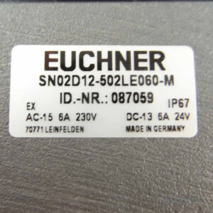 Euchner Reihengrenztaster SN02D12-502LE060-M 087059 NOV