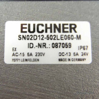 Euchner Reihengrenztaster SN02D12-502LE060-M 087059 NOV