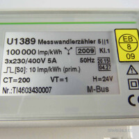 Gossen Metrawatt Messwandlerzähler U1389 (5A) OVP