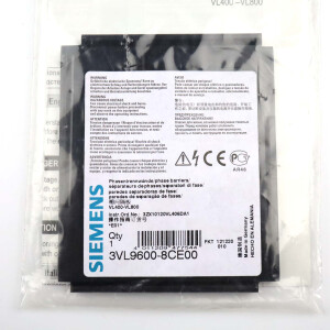 Siemens Phasentrennwand 3VL9600-8CE00 OVP
