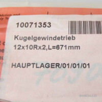 Rexroth Kugelgewindetrieb 12x10Rx2 L=671mm R153040629 OVP