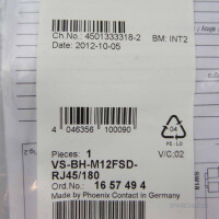 Phoenix Contact VS-BH-M12FSD-RJ45/180 1657494 OVP
