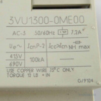 Siemens Leistungsschalter 3VU1300-0ME00 GEB