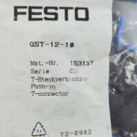 Festo T-Steckverbindung QST-12-10 153137 (10Stk.) OVP