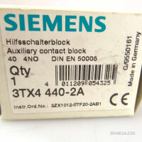 Siemens Hilfsschalterblock 3TX4440-2A OVP