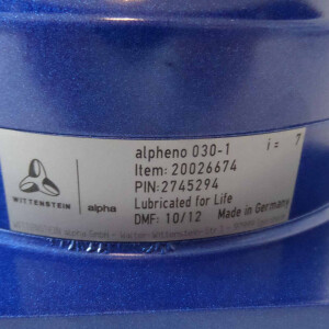 Wittenstein / alpheno Planetengetriebe 030-1 Ratio: i=7 20026674 OVP