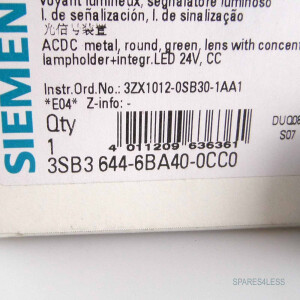 Siemens Leuchtmelder 3SB3 644-6BA40-0CC0 OVP