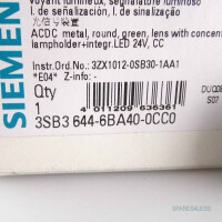 Siemens Leuchtmelder 3SB3 644-6BA40-0CC0 OVP