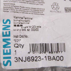 Siemens Anschlussklemme 3NJ6923-1BA00 OVP