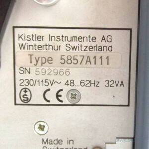 Kistler Control Monitor Type 5857A111 GEB