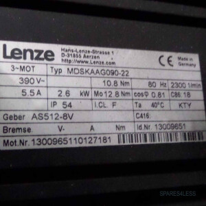 Lenze Servomotor 13009649 MDSKAAG090-22 NOV