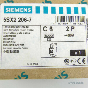 Siemens Leitungsschutzschalter 5SX2206-7 OVP