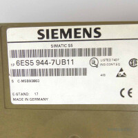 Simatic S5 CPU944B 6ES5 944-7UB11 E-Stand: 17 GEB